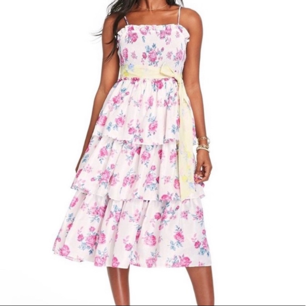 LoveShackFancy x Target Elise smocked midi dress